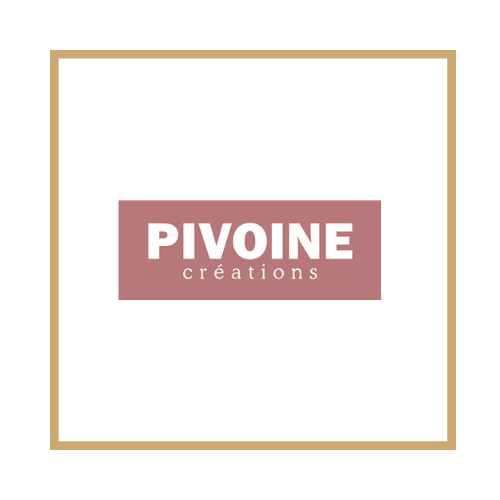 pivoine créations nantes maroquinerie logo