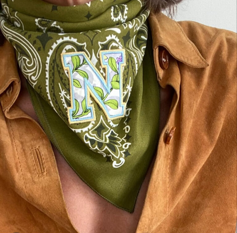 bandana patch soie bonjour cocotte